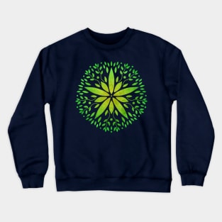 Flower Mandala in green Crewneck Sweatshirt